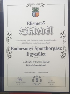 Badacsonyi oklevl