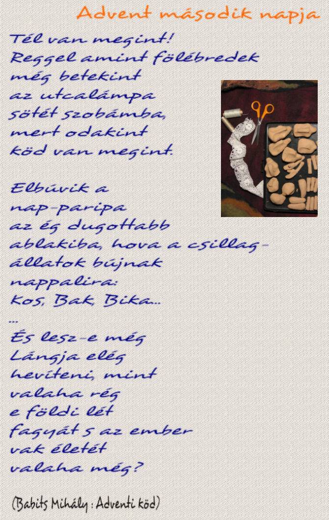 Advent második napja