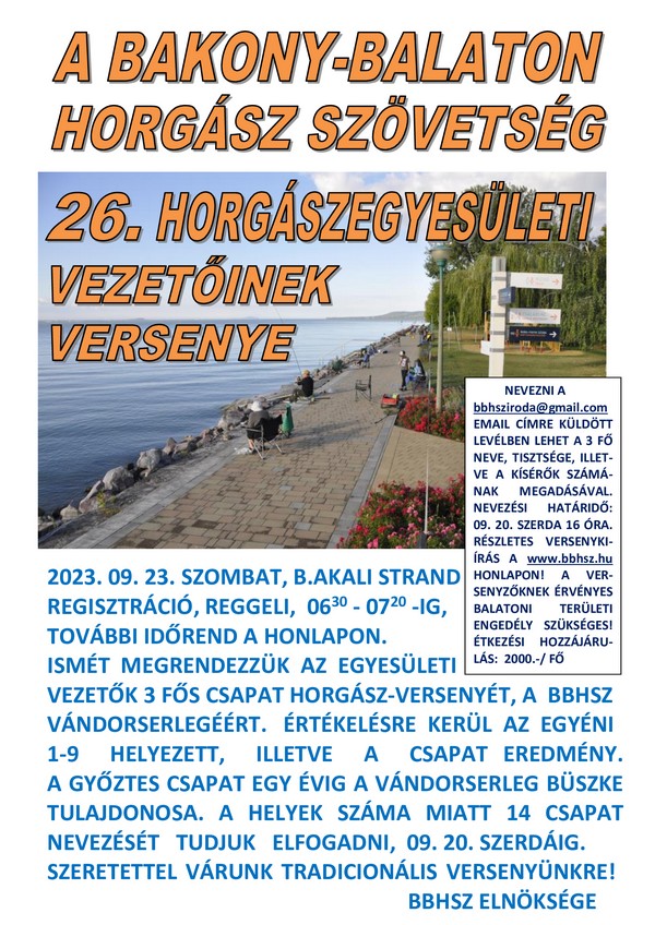 Egyesuleti Vezetok Versenye Plakat 2023